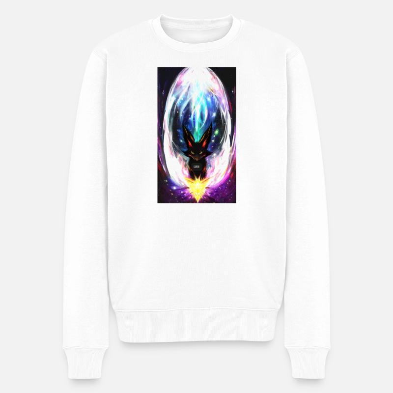 Lightning Wolf - Men's Premium Organic Jumper - white