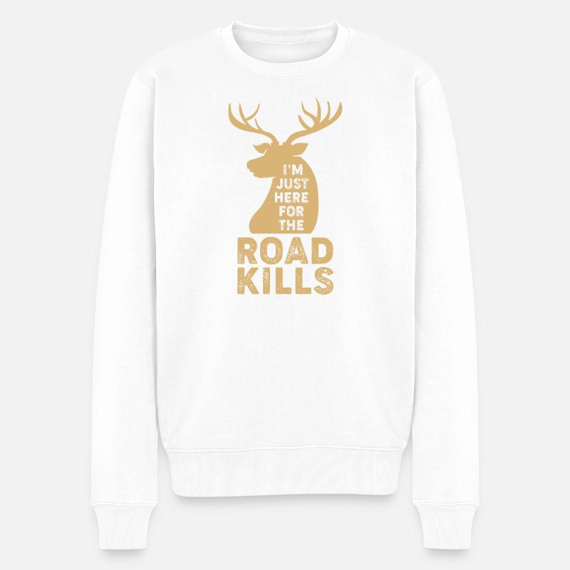 Taxidermie - Männer Premium Bio Pullover - Weiß