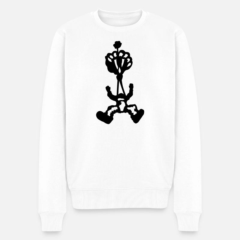 Fallschirmspringer - Männer Premium Bio Pullover - Weiß