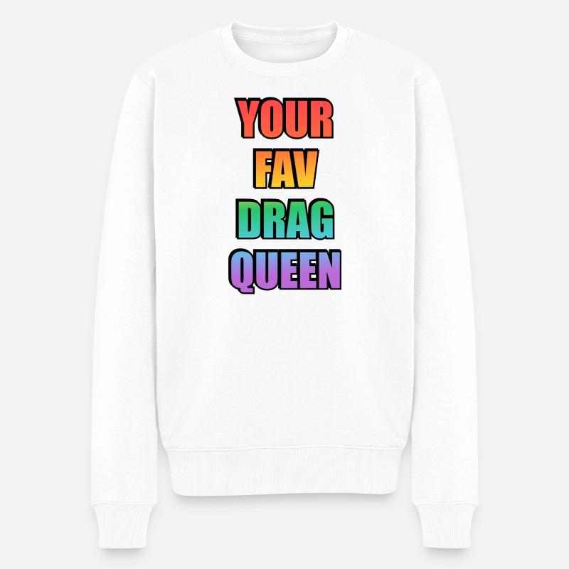 Votre préféré Drag Queen Gradient - Pull Premium bio Homme - blanc