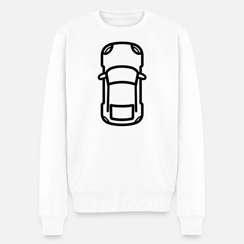 Auto - Männer Premium Bio Pullover - Weiß