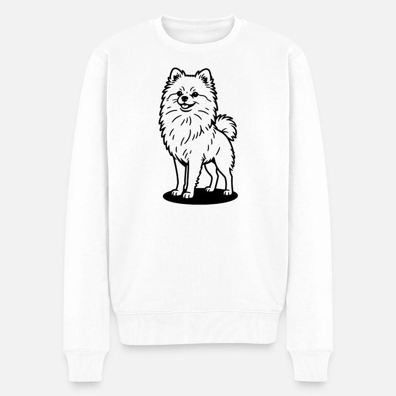 Poméranien - Pull Premium bio Homme - blanc