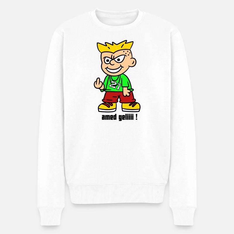 Amed Geliii - Pull Premium bio Homme - blanc