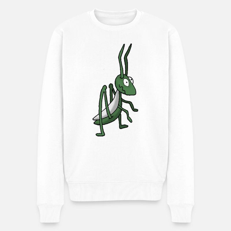 Sauterelle - Pull Premium bio Homme - blanc