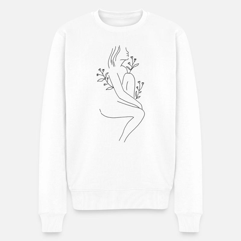 Selflove - Männer Premium Bio Pullover - Weiß