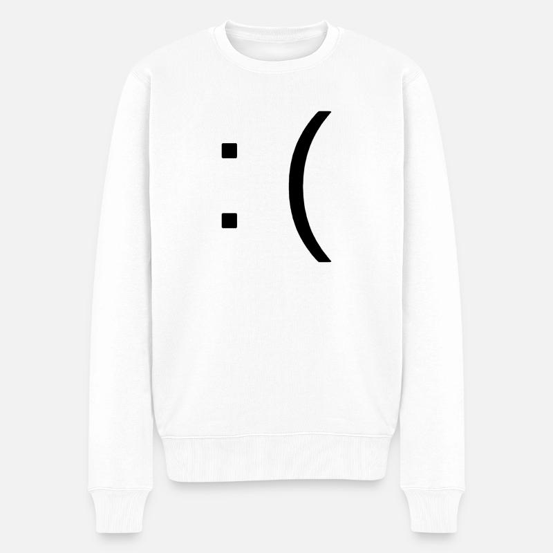 Triste - Pull Premium bio Homme - blanc