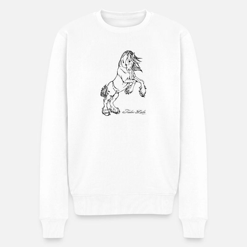 Tinker Liebe #2 - Männer Premium Bio Pullover - Weiß