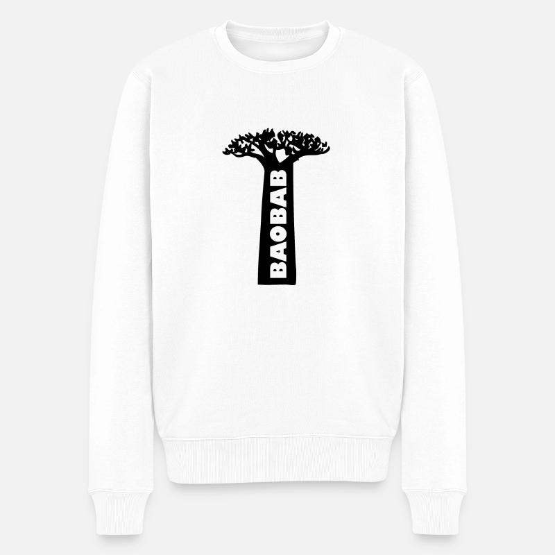 baobab blak - Pull Premium bio Homme - blanc