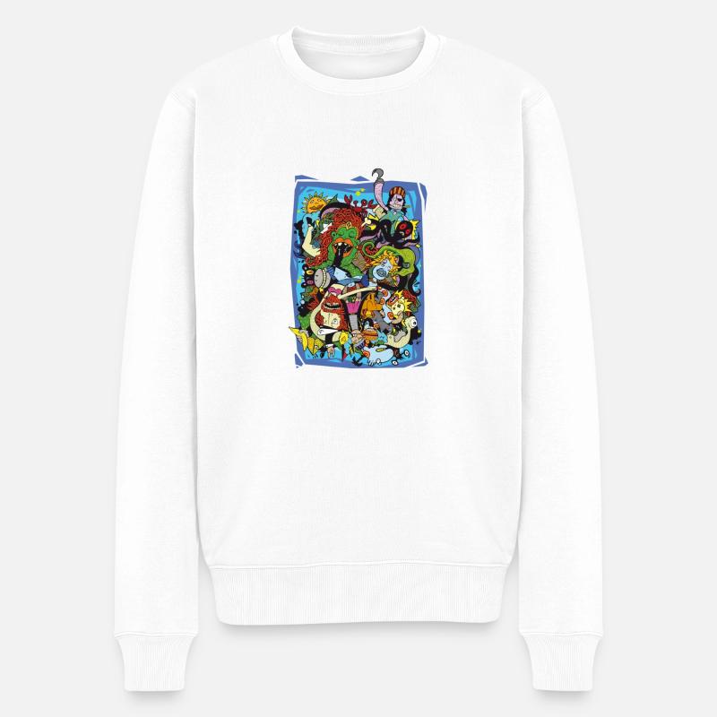 pirate - Pull Premium bio Homme - blanc