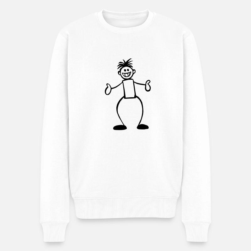 Collez le chiffre - Pull Premium bio Homme - blanc