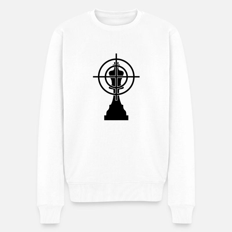 schach killing spree - Männer Premium Bio Pullover - Weiß