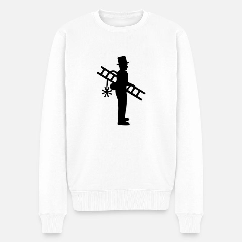 Schornsteinfeger - Männer Premium Bio Pullover - Weiß