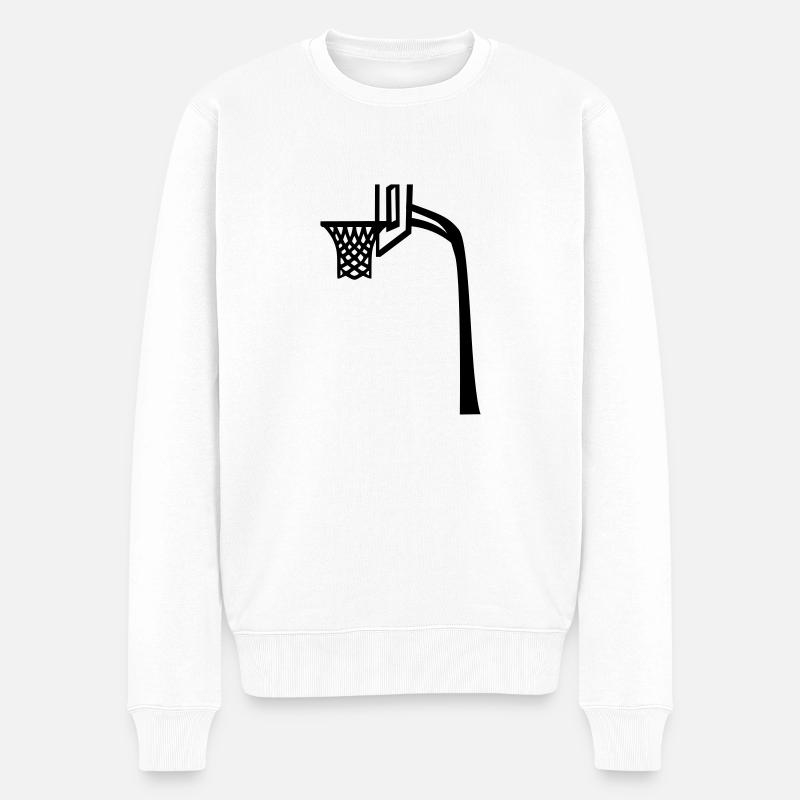 Basketball - Pull Premium bio Homme - blanc