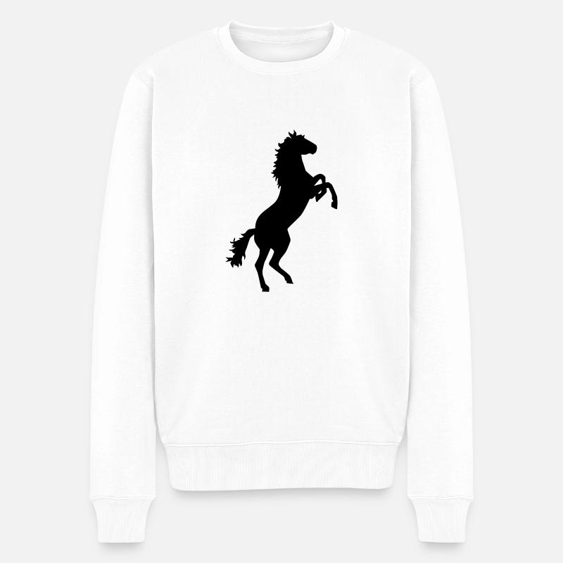 Cheval - Pull Premium bio Homme - blanc