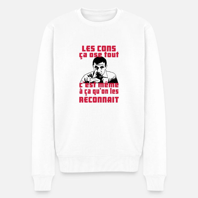 les cons ça ose tout - Pull Premium bio Homme - blanc