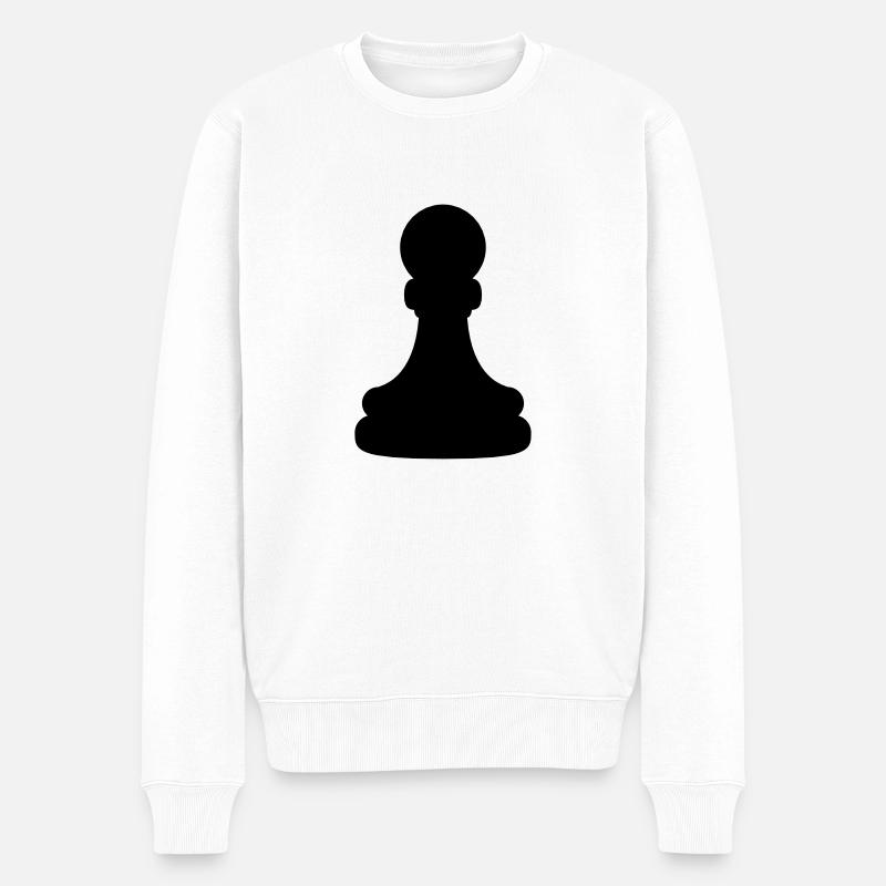 Bauer Figure Échecs - Pull Premium bio Homme - blanc