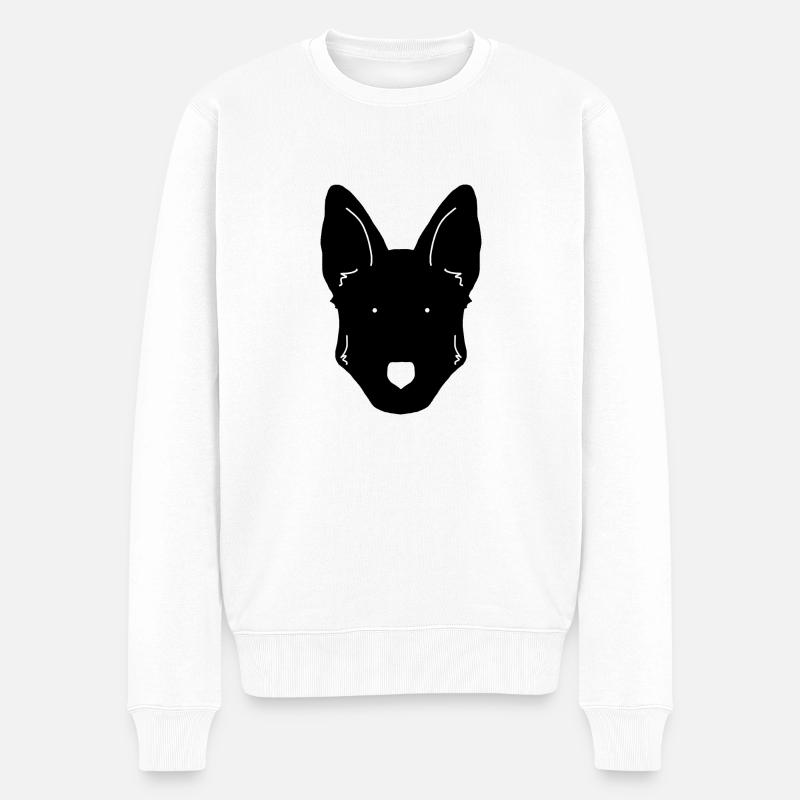 Design de berger allemand - Pull Premium bio Homme - blanc