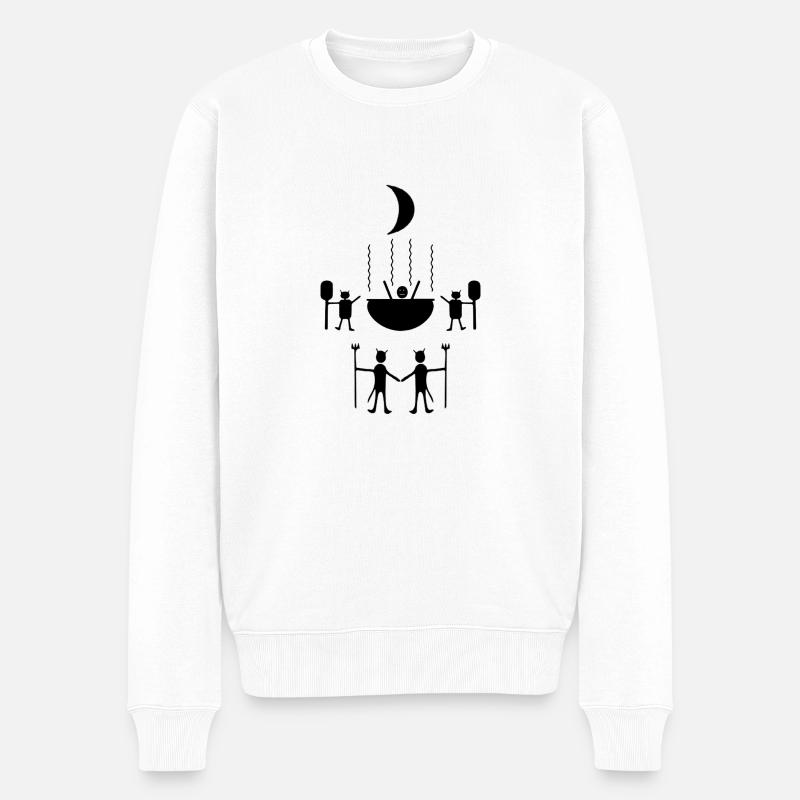 Nuit chaude - Pull Premium bio Homme - blanc
