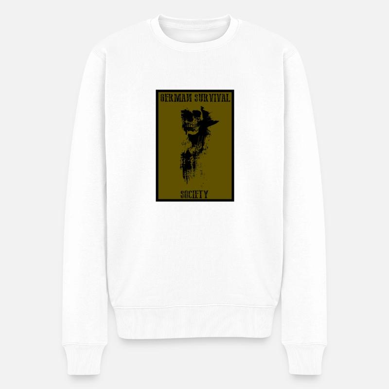 new project1 - Männer Premium Bio Pullover - Weiß