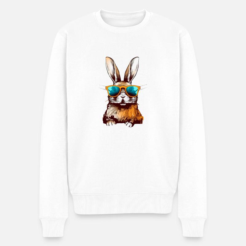 Ilko le lapin - Pull Premium bio Homme - blanc