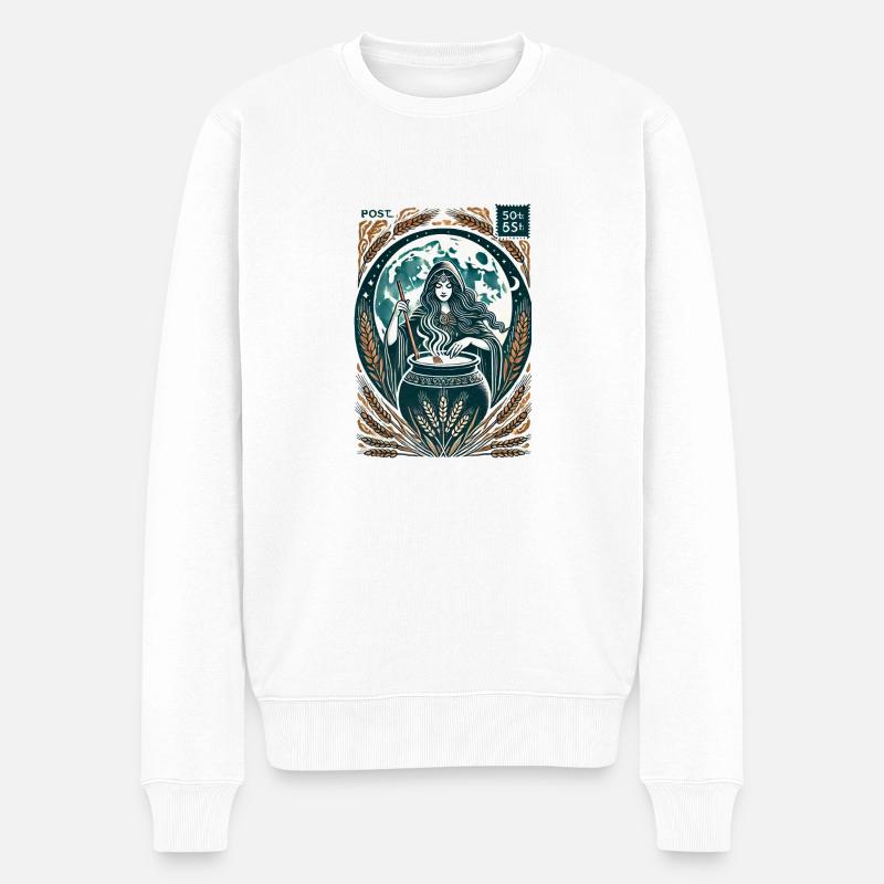 Cerridwen - Pull Premium bio Homme - blanc