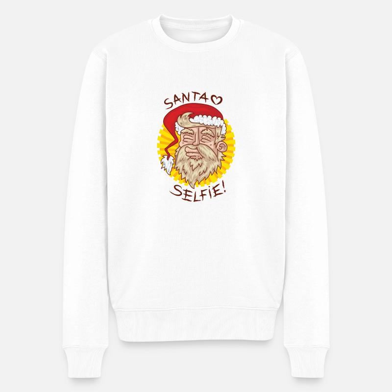 Santa Père Noël - Pull Premium bio Homme - blanc