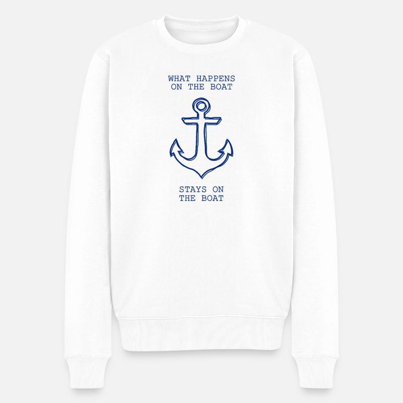Conception d’ancre amusante pour les amateurs d’eau - Pull Premium bio Homme - blanc