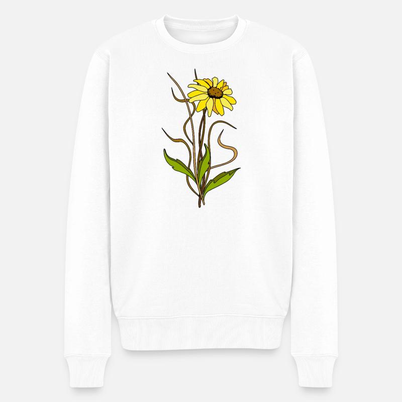 Fleur - Pull Premium bio Homme - blanc