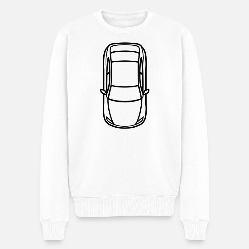 Auto - Männer Premium Bio Pullover - Weiß