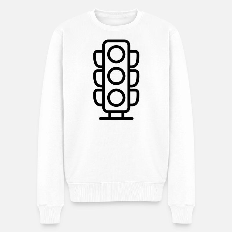 feu de signalisation - Pull Premium bio Homme - blanc