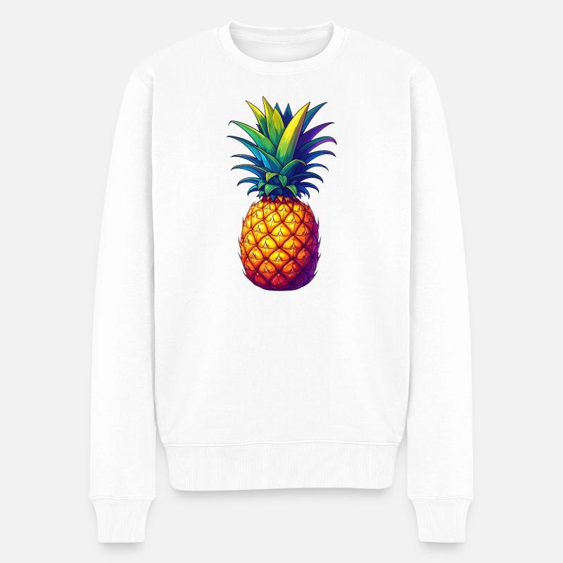 Ananas - Pull Premium bio Homme - blanc