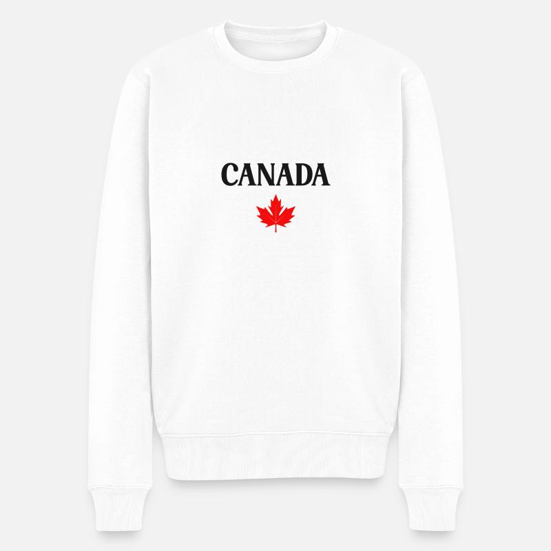 erable canada - Pull Premium bio Homme - blanc