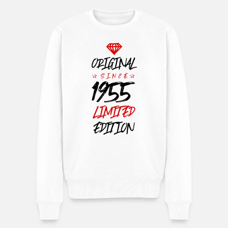 1955 limited edition - Männer Premium Bio Pullover - Weiß