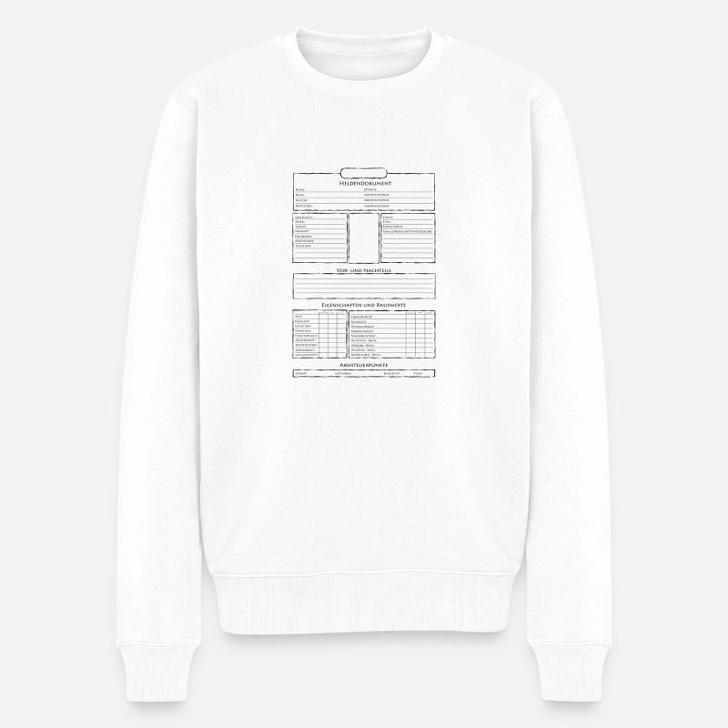 Heldendokuemt - Männer Premium Bio Pullover - Weiß