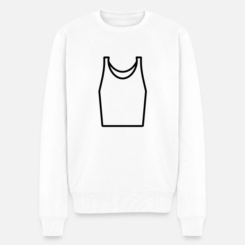Gilet - Pull Premium bio Homme - blanc