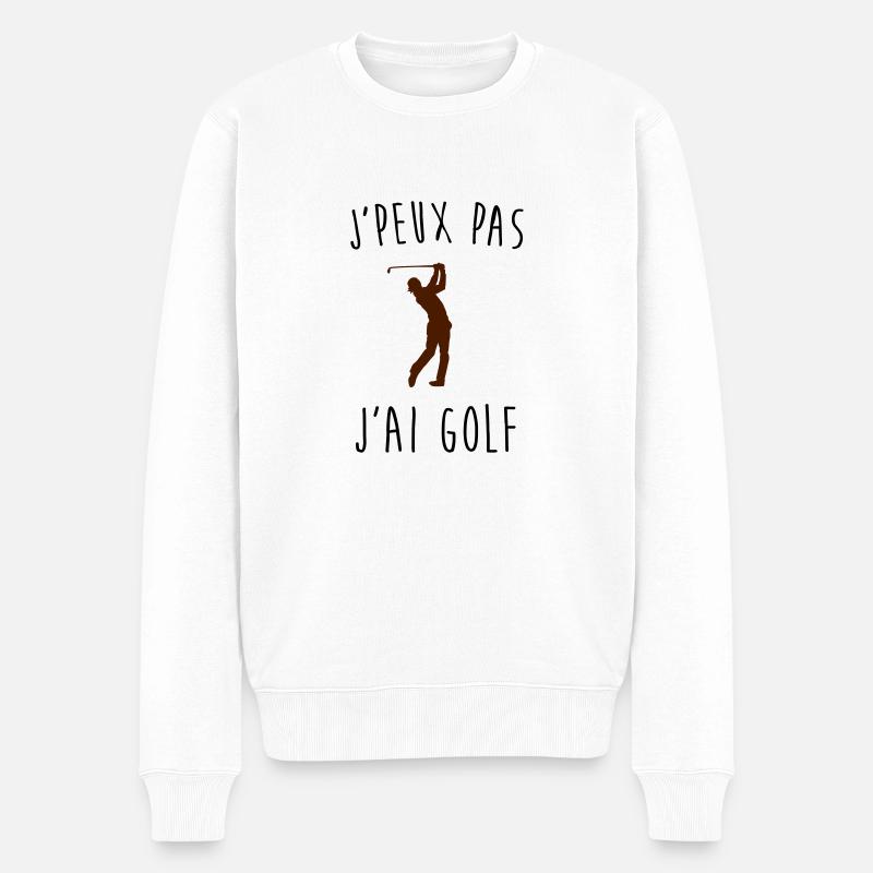 j'peux pas j'ai golf - Pull Premium bio Homme - blanc