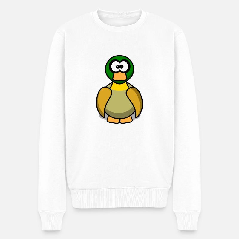 duck6 - Männer Premium Bio Pullover - Weiß