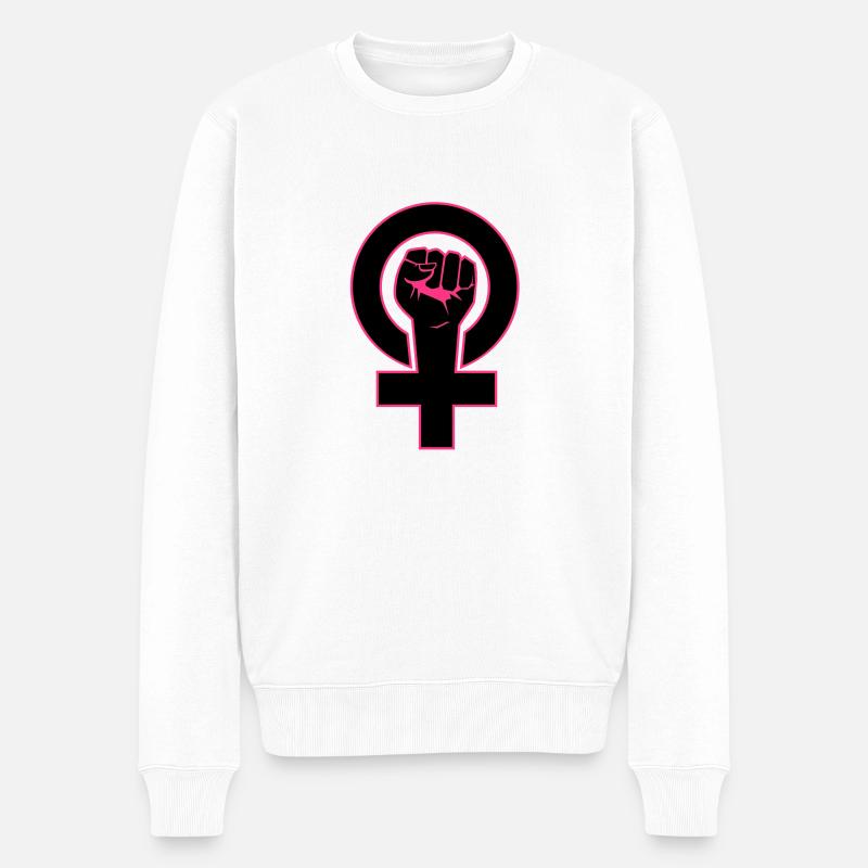 feminist - Pull Premium bio Homme - blanc