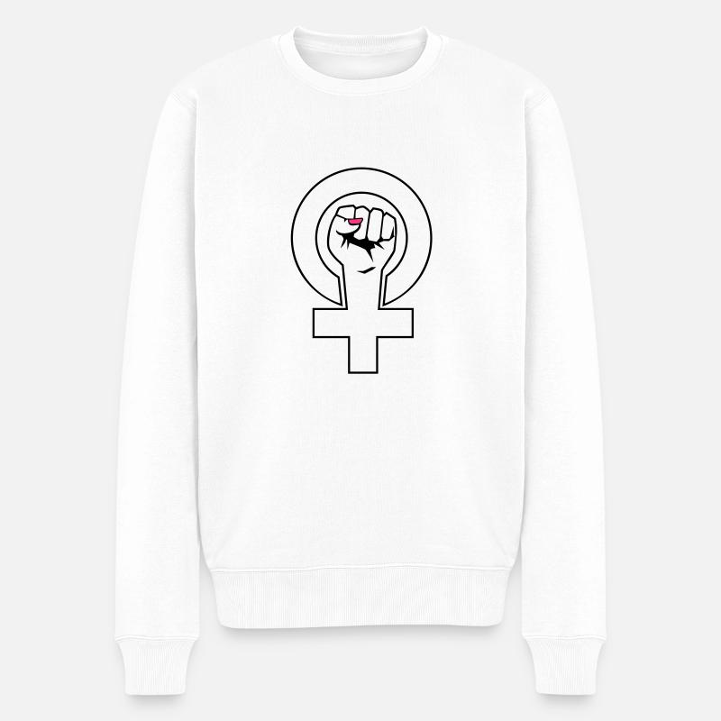 feminist - Pull Premium bio Homme - blanc