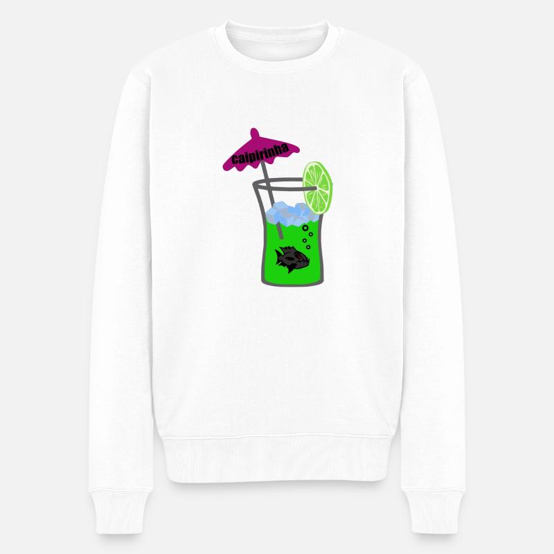 caipirinha - Männer Premium Bio Pullover - Weiß