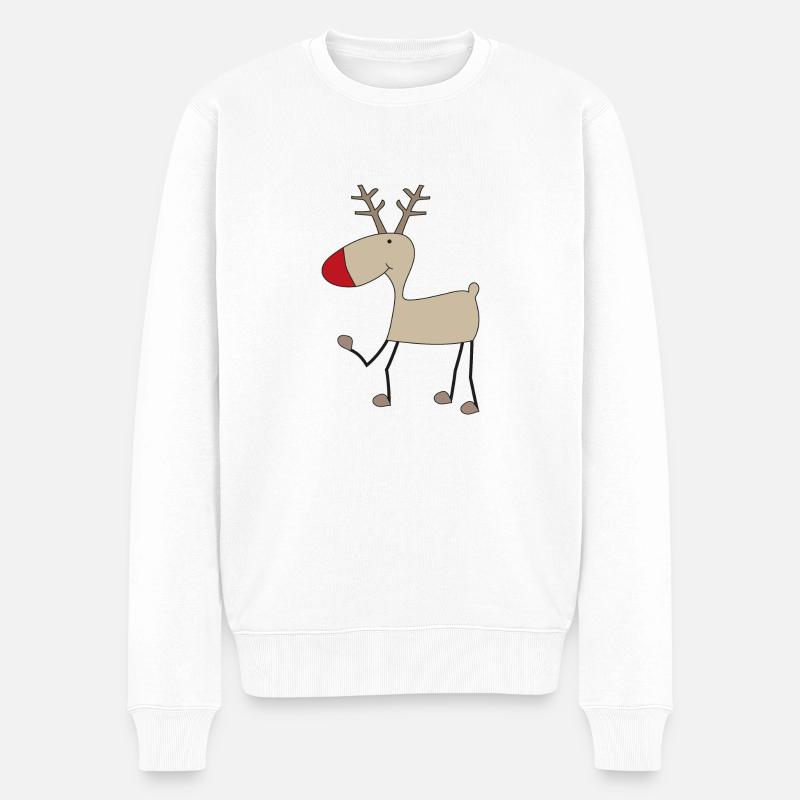 Noël - Pull Premium bio Homme - blanc