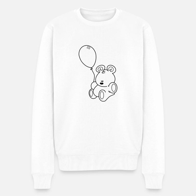 Nounours Ballon - Pull Premium bio Homme - blanc
