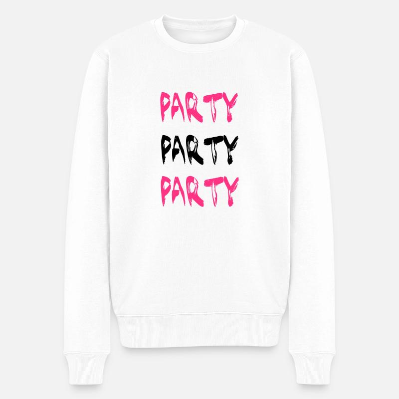 Party - Pull Premium bio Homme - blanc