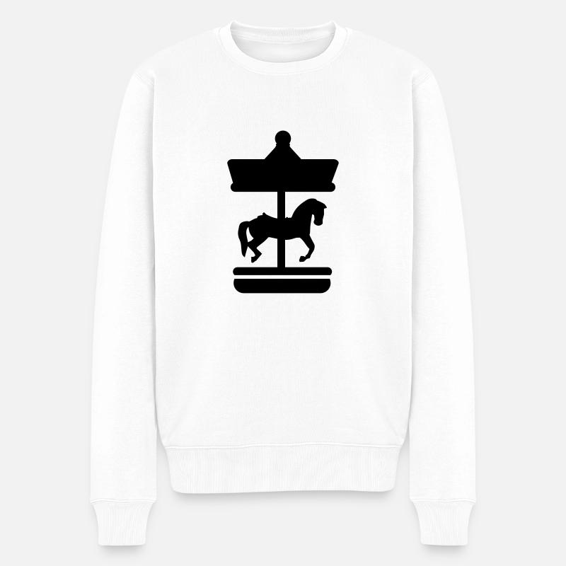 Carrousel - Pull Premium bio Homme - blanc
