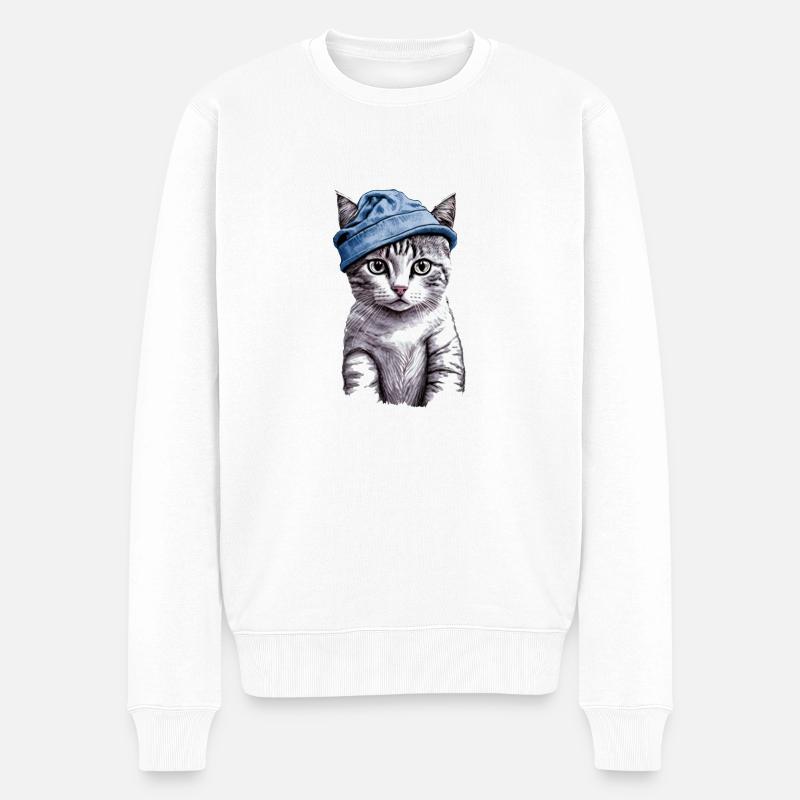Petit chaton - Pull Premium bio Homme - blanc