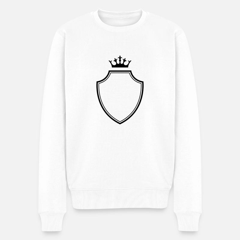 wappen - Männer Premium Bio Pullover - Weiß