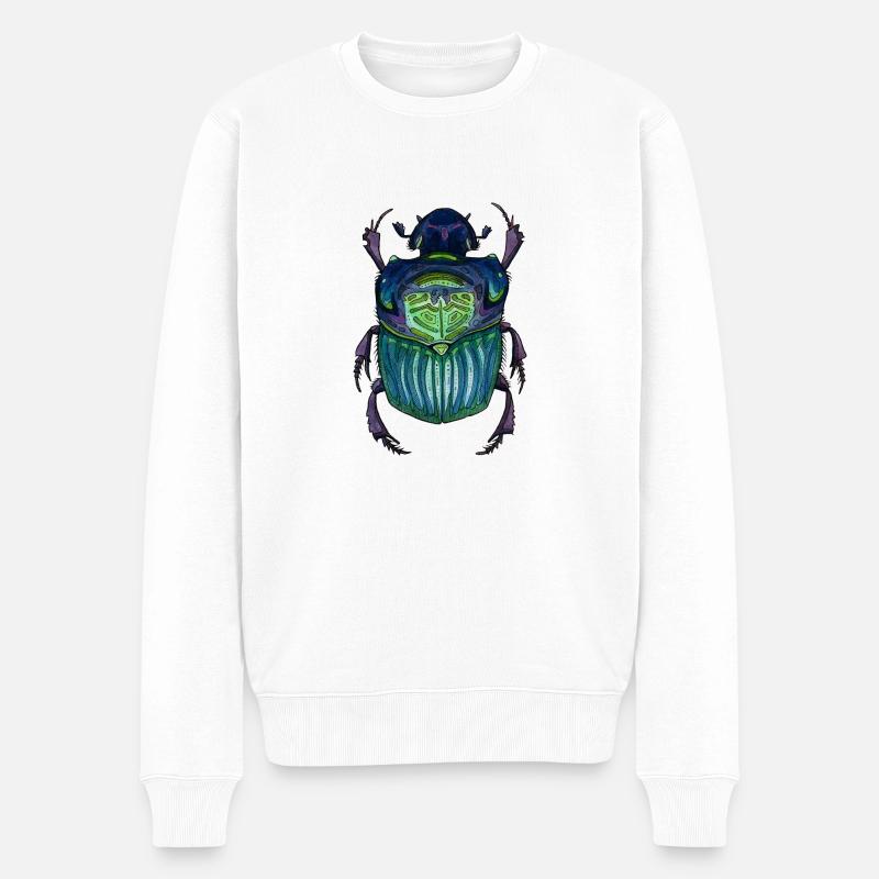 Big Beetle - Coléoptère géant - Pull Premium bio Homme - blanc