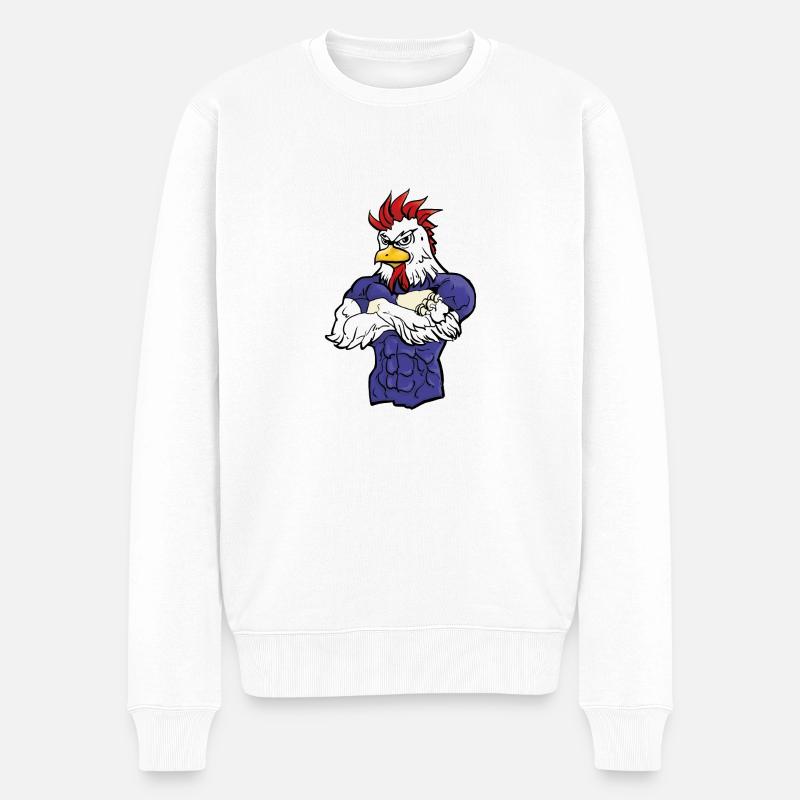 l'Equipe - Pull Premium bio Homme - blanc