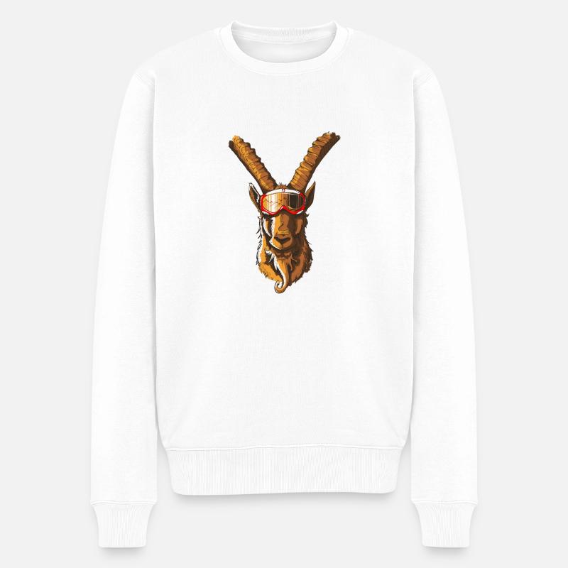 Bouq'n roll - Pull Premium bio Homme - blanc