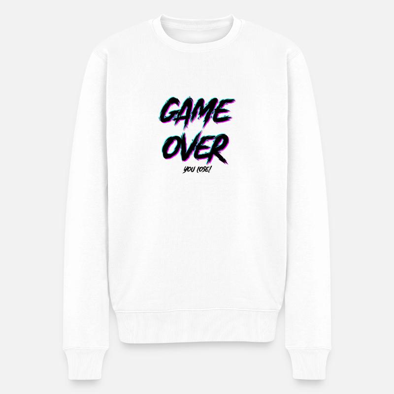 Spielende - Männer Premium Bio Pullover - Weiß